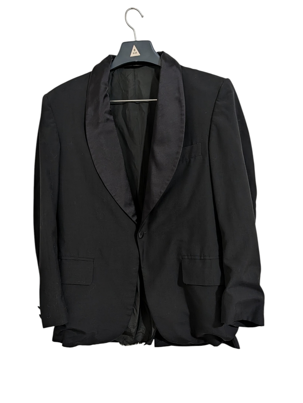 Vintage Lord West Satin Lapel Men's Blazer Classic Jacket 39R